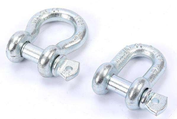 Direct From Factory G209 US Type Galvanized Drop Forged Alloy Steel Bow Shackle Marine Screw Pin for Heavy Industry and Mining Applications