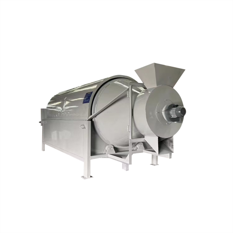 Direct From Factory Mobile Rotary Screw With air Dryer Plc Rotary Dryer Biomass Wood Pellet burner