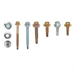 Din 7504k Tapping Screws Stainless Steel Self-Drilling Hex Roofing Screws Rubber Washer DIY Home Improvement Projects Inch From Factory Hebei China