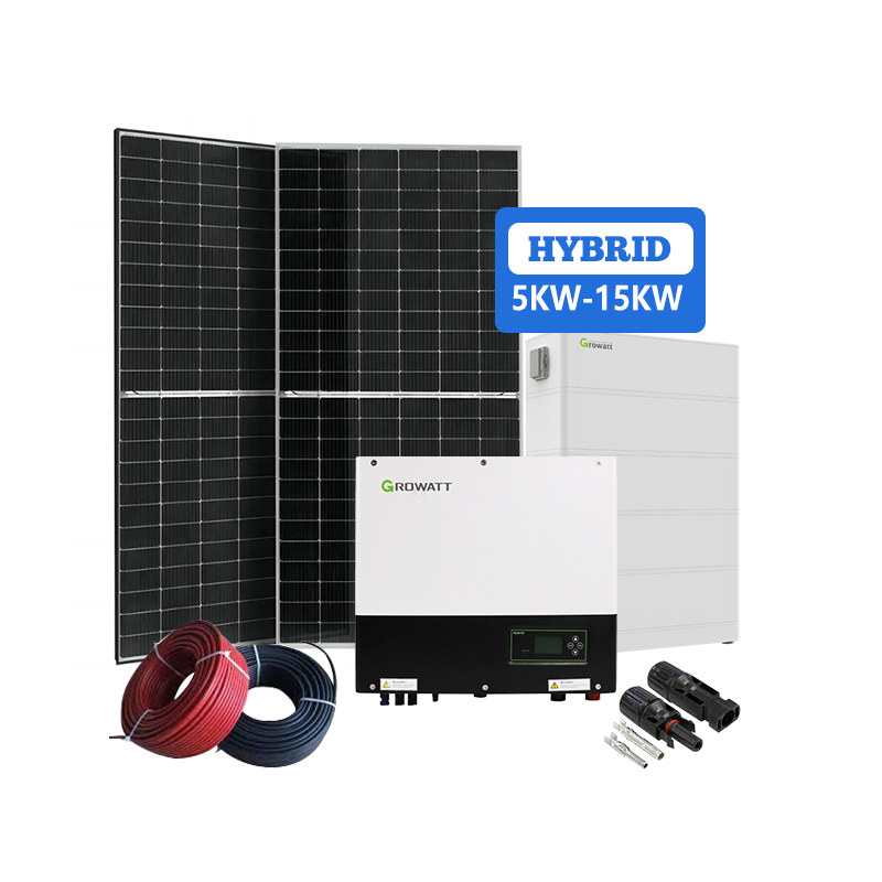 Direct From Factory Hybrid 3KW 5KW 10KW 15KW 20KW Solar Power System Lithium Ion Batteries Complete Off-Grid Home Energy Solution Including MPPT