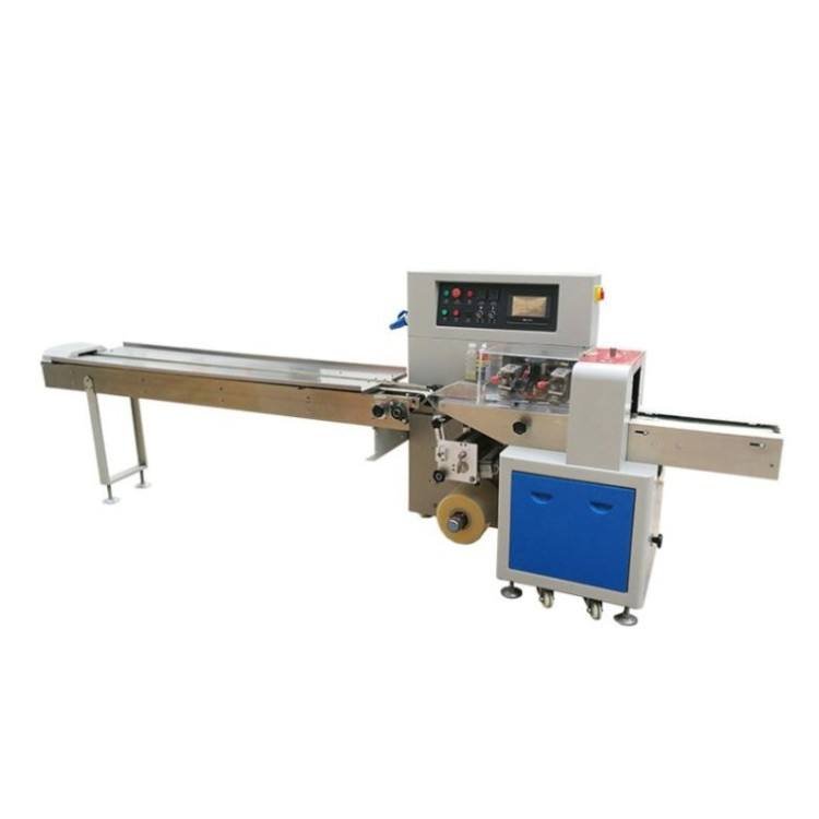 Direct From Factory Tortilla Flow Wrapping Packing Machine Industrial Burrito Bakery Food Semiautomatic Packaging Machine for Pita Bread