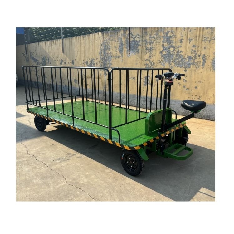 Direct From Factory 3*1.5mHigh Load Flatbed Trolley/Garden Tool Cart Electric Flat Transport Vehicle Used Golf Cart Rear Seat Electric Cargo Trolley