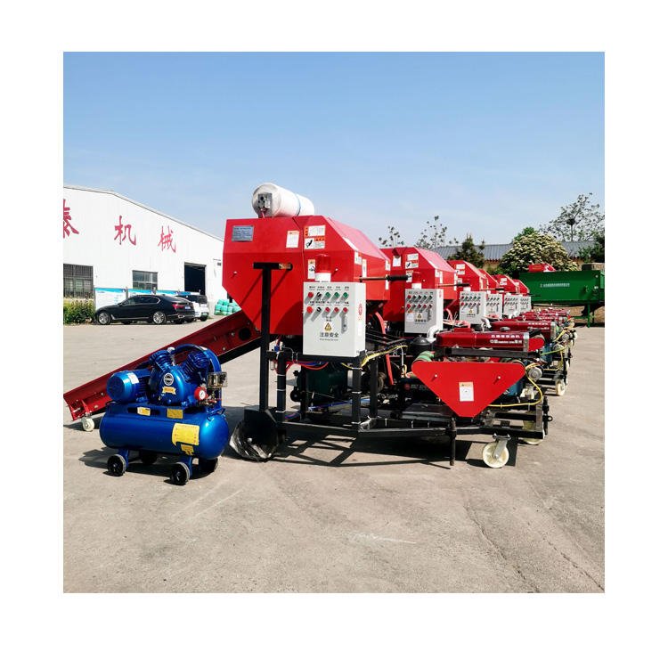 Direct From Factory Silage Bale Straw Hay Baler Packing Machine and Wrapper Round Diesel Engine Automatic Super Naiper Grass Silage Baler Machine