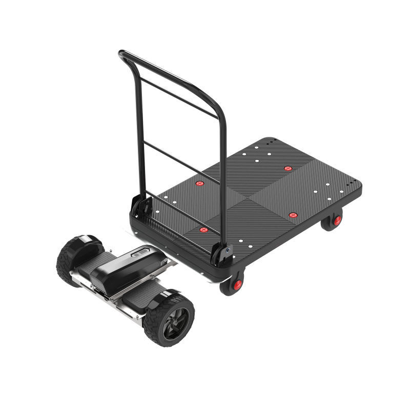 Direct From Factory Wholesale Four Wheels Electrical Platform Hand Truck 150kg Electric Hand Platform Trolley for Warehouse