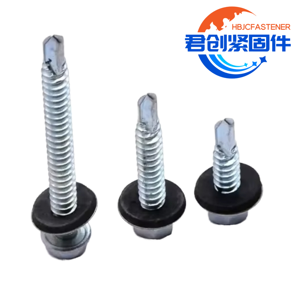 Direct From Factory Hot Selling 304/316 Self Drilling Screw Bimetal Tips Hexagon Drill Tail Screw Hexagon Head Bolt