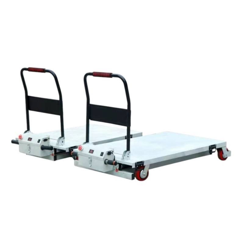 Direct From Factory Lightweight Foldable Steel Hand Truck Portable Manual Trolley Cart for Home  Electric Hoist Elevator Cart for Moving