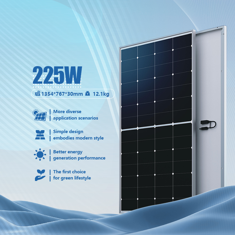 Direct From Factory Wholesale  Photovoltaic Solar Panels Monocrystalline Silicon 220w 225w 230w Topcon & N-Type Solar Cells BC for Energy Systems