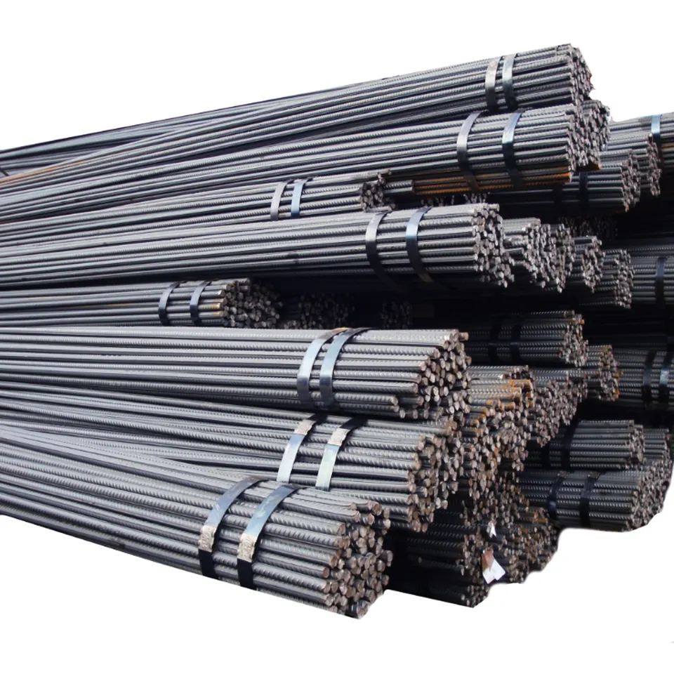 Direct From Factory High Quality 5.8m 6m 12m Length HRB335 HRB400 HRB500 Steel Rebar Iron Concrete Rods 12 for Construction Mining Industry