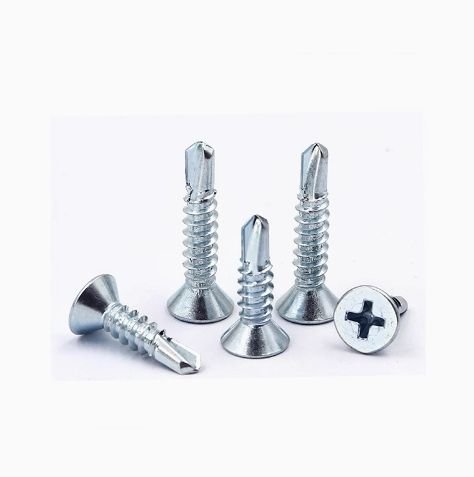 Direct From Factory Din7504P Standard Din Steel Countersunk Cross-Head Self-Drilling Screw Zinc Finish Aluminium Material Metric Self-Tapping Screw