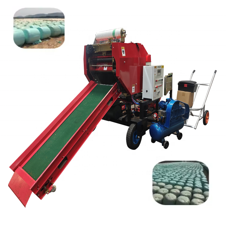 Direct From Factory Multi Functional Diesel Engine Grass Silage Round Baler Machine