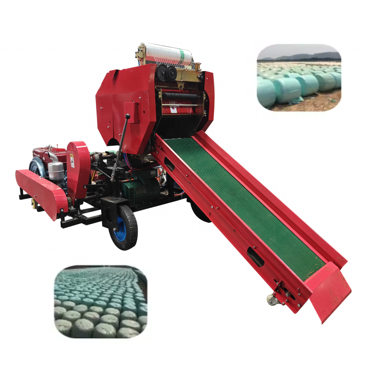 Direct From Factory Grass Cutter with  Baler Baling and Wrapping Maize Silage Machine