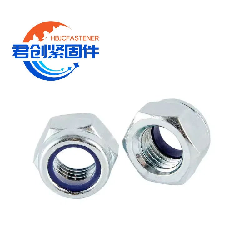 Direct From Factory Lock Nut  Galvanized Hex Nut 5/8/10 ClassCarbon Steel DIN 985 Nylon Good Quality 6 Bar Welded Heavy Duty Galvanized Co Metric