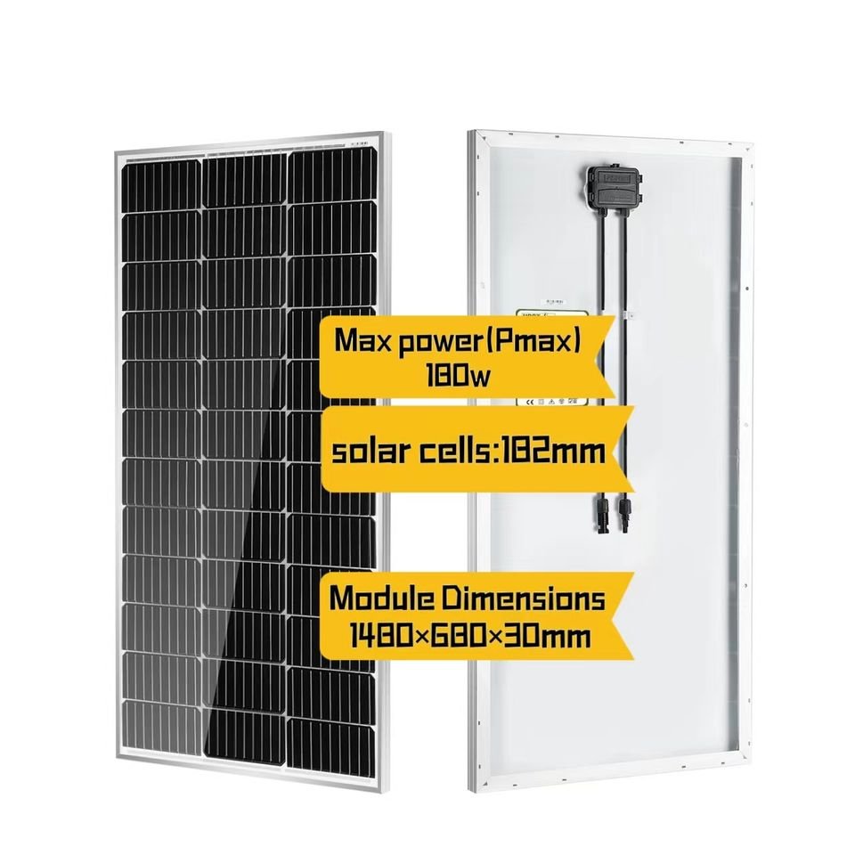 Direct From Factory High-Efficient 150W 180W 200W Mono Photovoltaic Solar Panels with Red Frame PERC Product From Pakistan Competitive Price