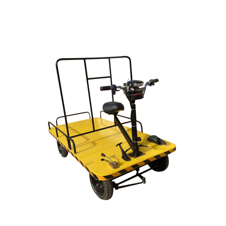 Direct From Factory Electric Four Wheels Flat Car Shop and Warehouse Car Electric Trolley