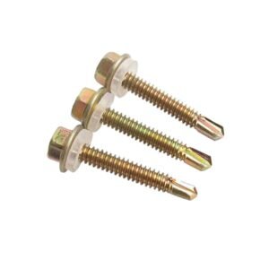 Din 7504K Stainless Steel Self-Drilling Tapping Screws Hex Roofing Design Rubber Washer DIY Home Improvement Projects Metric From Factory Hebei China