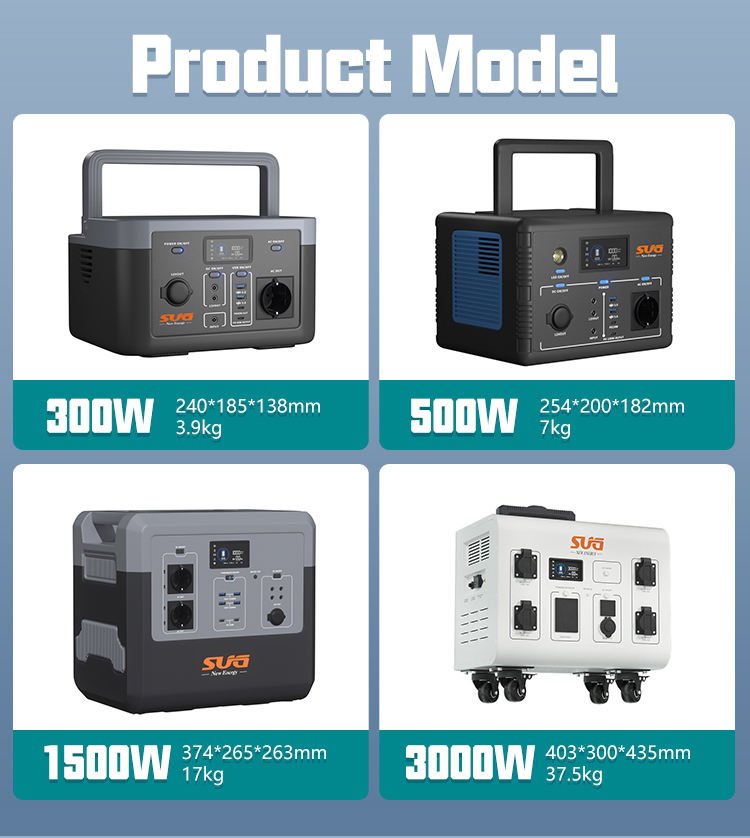 Direct From Factory Portable Power Station 2500w 3000w Generator Portable Silent Emergency 300w 600w Solar Generator Energy Storage Power Supply