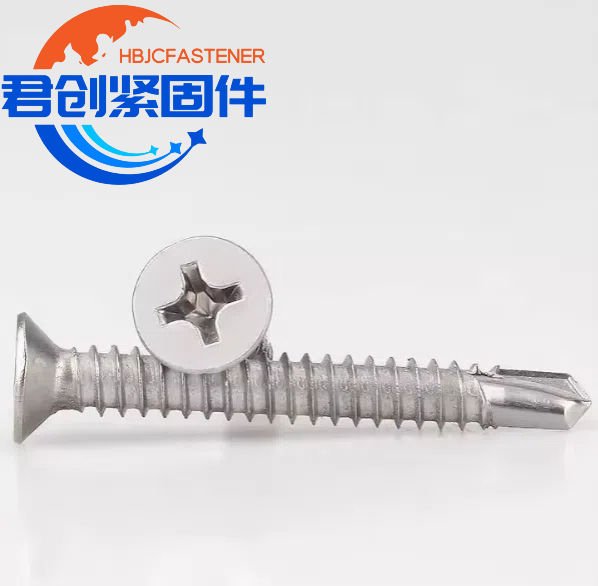 Direct From Factory M3 Thread Size 3.5*9.5mm Titanium Self-Drilling Screws SS 304 316 CSK Screws for Metal TEK Sheet DIN7504P 410 Stainless Steel