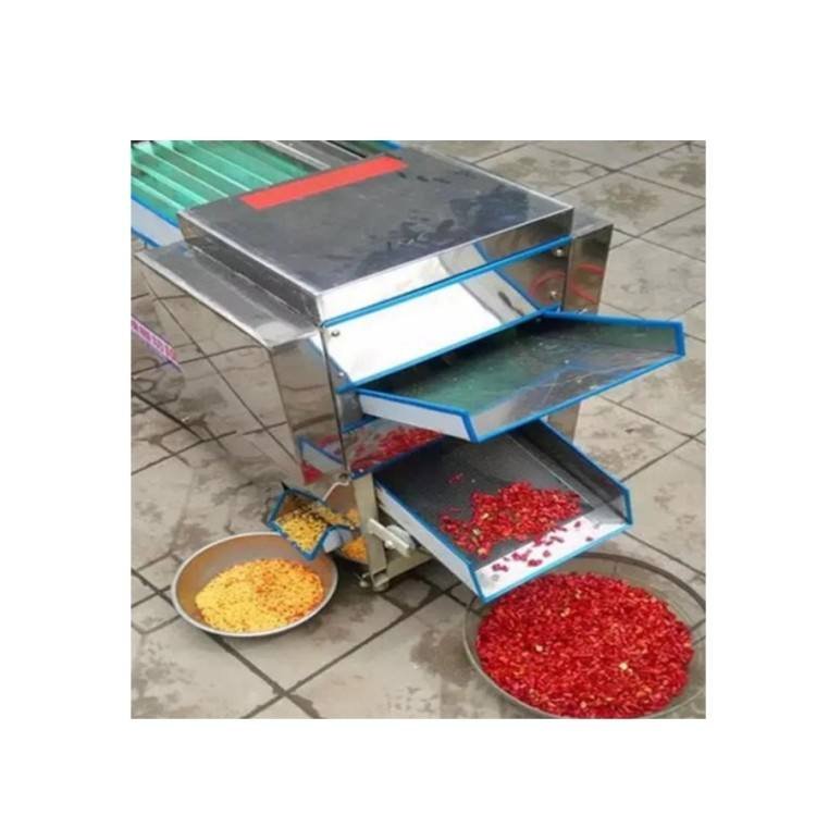 Direct From Factory Dry Pepper Chilli Slicer Machine  Chilli Stem Removing Machine