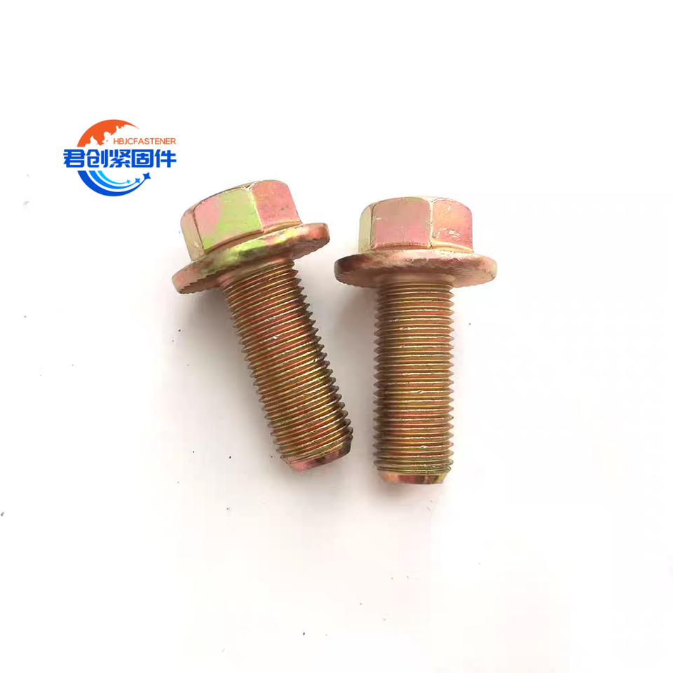 Direct From Factory M14-M20 Hexagon  Zinc Plated Flange Bolt DIN 6921 Standard Building Use Flange Bolt with DIN EN 1665S Standard