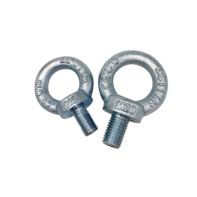 Direct From Factory DIN580 M10-M36 Carbon Steel Forged Lift Eyebolt with Galvanized Nut DIN Standard Lifting Eye Bolt