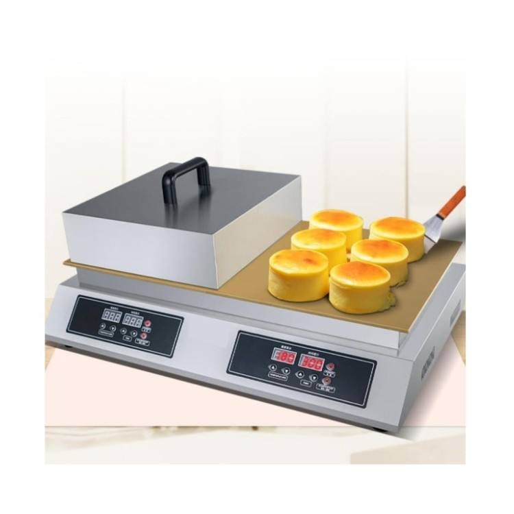 Direct From Factory Stainless Steel Surface Double Copper Plate Souffle Pancake Machine Commercial Gas Electric Souffle Pancake Maker Machine