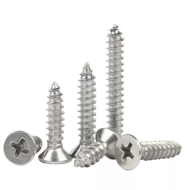 Direct From Factory Customized Stainless Steel Galvanized Nickel Plated Black Countersunk Head Tapping Screw Hardware Fitting
