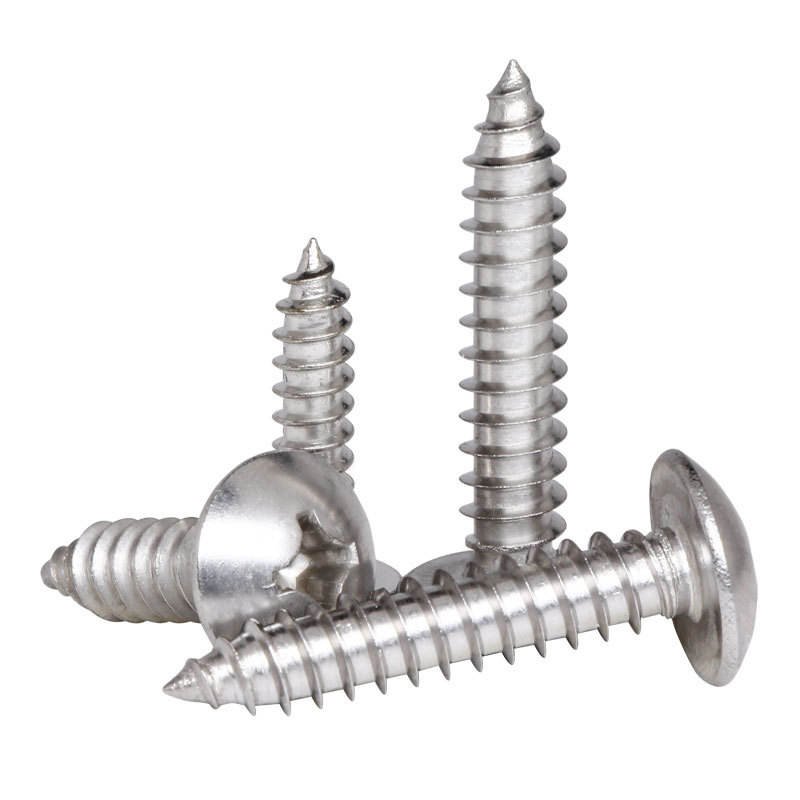 Direct From Factory  Custom Self-Tapping Thread Screw M1.4 M2 M3 M4 M5 M6 Fasteners in Steel Stainless Steel Brass in Inch Measurement System