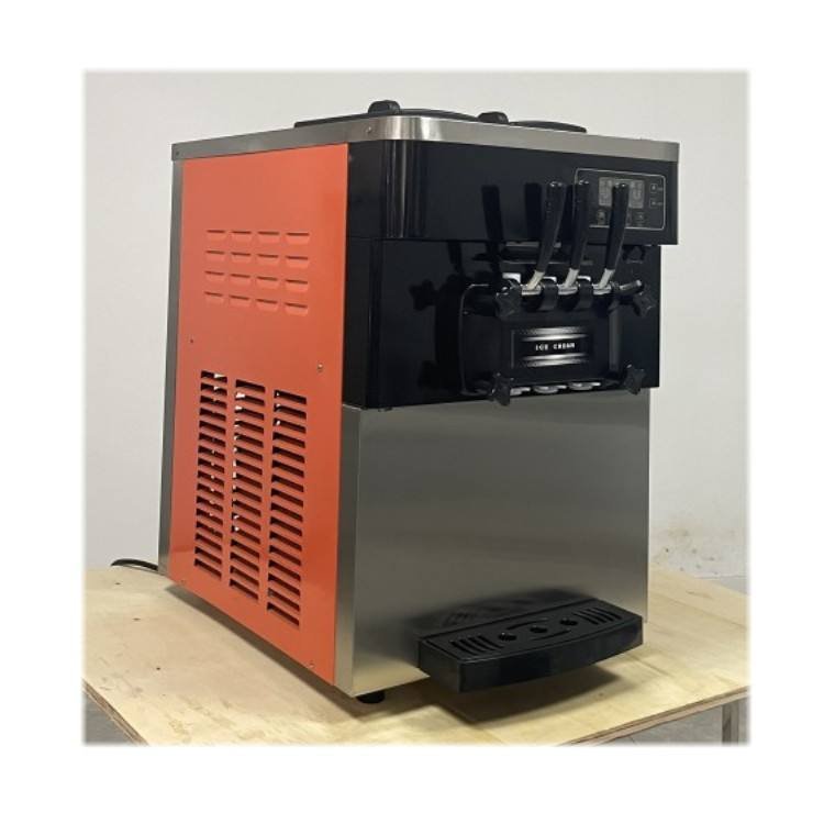 Direct From Factory Ice Cream Making Machine in India Table Top Soft Serve Portable Ice Cream Machine 3 Flavors Ice Cream Machine
