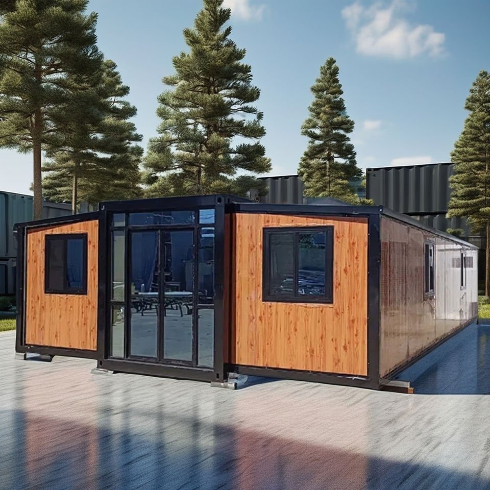 Direct From Factory Security 40Ft 20Ft Prefab Living Mobile Container Expandable House 2 3 4 5 Bedroom Prefabricated Steel Structure Portable Home