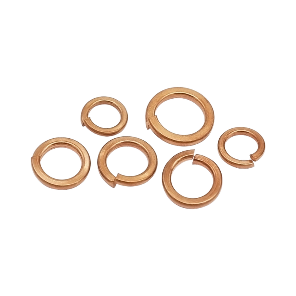 Direct From Factory Spring Washer Copper Spring Washer, Phosphor Bronze Spring Washer, Open Elastic Gasket, Interstitial Copper Open Washer, M2--M16  sale  Free sample