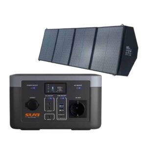 Direct From Factory Portable 300W/500W Mini Lithium Energy Storage Power Station Solar Panel Generator with MPPT Controller and Flashlight