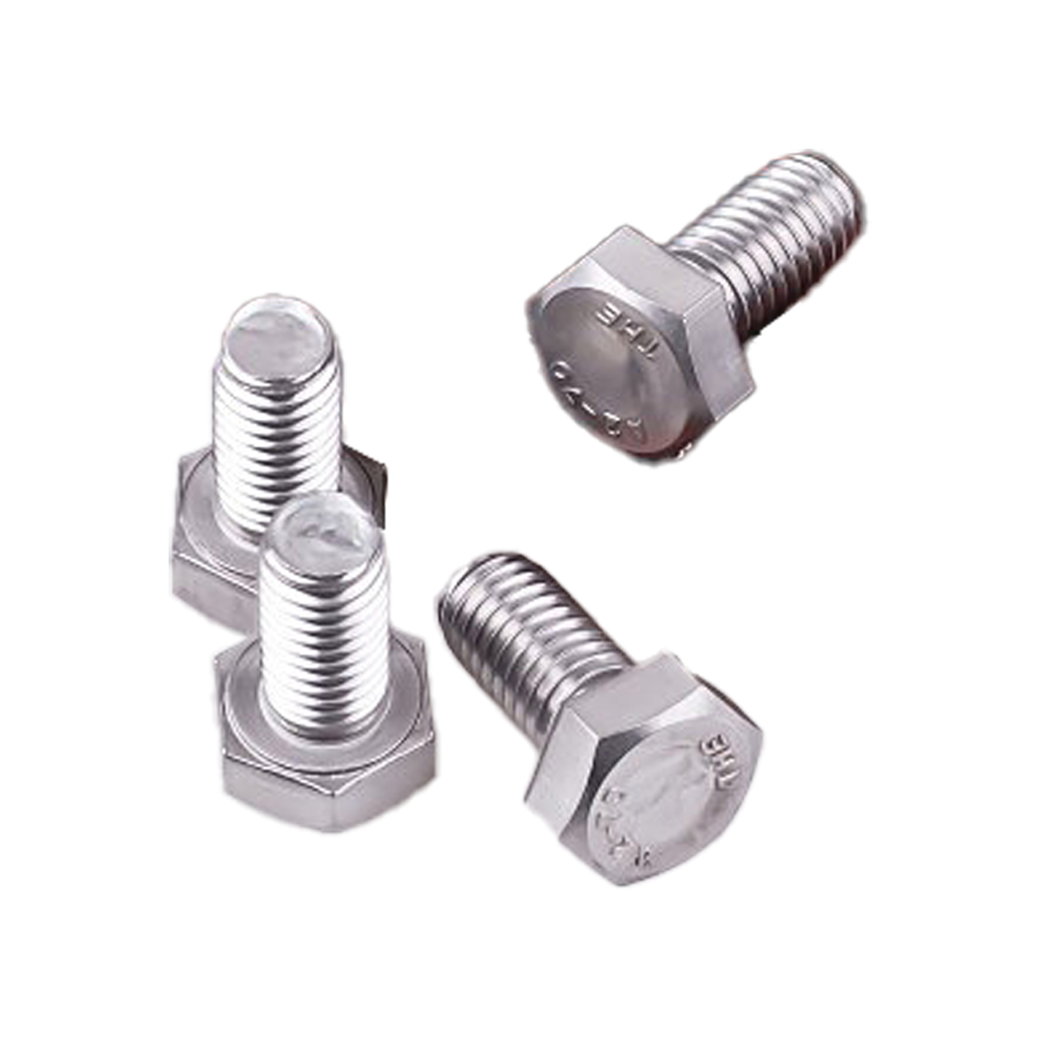 Factory Wholesale Customized DIN 933 Hex Bolt 304 Stainless Steel M3-M27 Hex Head Bolt Plain Finish Class 8.8 Grade From Factory Hebei China