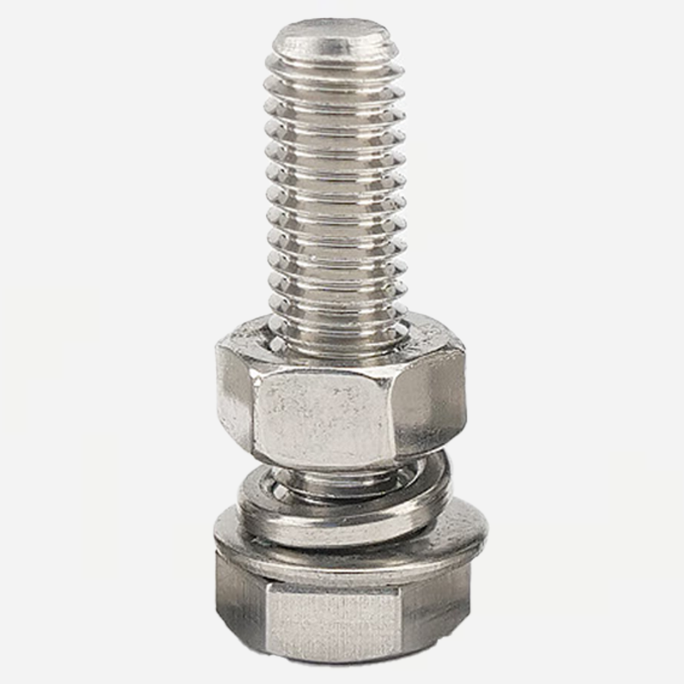 DIN933 Standard 304 Stainless Steel Full Thread Hexagon Bolts M2-M10 Sizes 200mm Length Grade A2 M4 Thread Size From Factory Hebei China