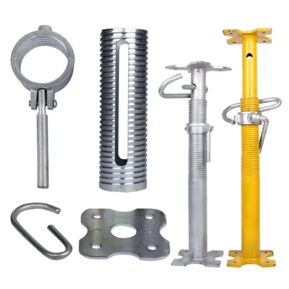 High Quality Adjustable Scaffolding Steel Prop Accessories Prop Sleeve With Casting Handle Nut