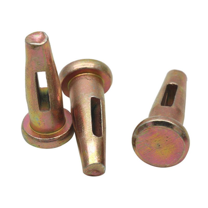 Galvanized Yellow Steel Wedge Pin Concrete Aluminum Framework Accessories Wedge Pin Stub Pin