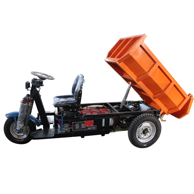 Direct from manufacturer 60V 1000kg electric tipper tricycle dump truck for mining and construction use