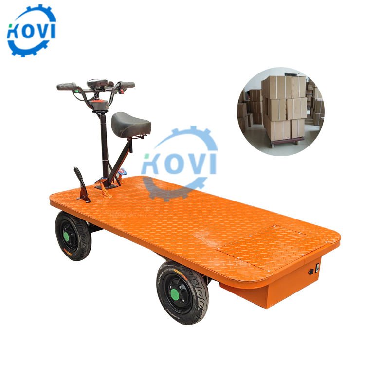 Direct from manufacturer 500kg capacity electric cargo tricycle for warehouse garden transport and heavy duty platform trolley