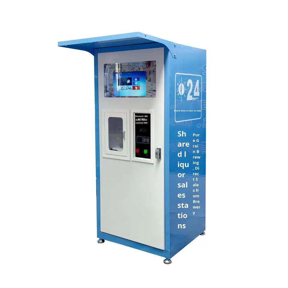 Direct from manufacturer large capacity 80kg liquor vending machine for hotels with card payment scanning