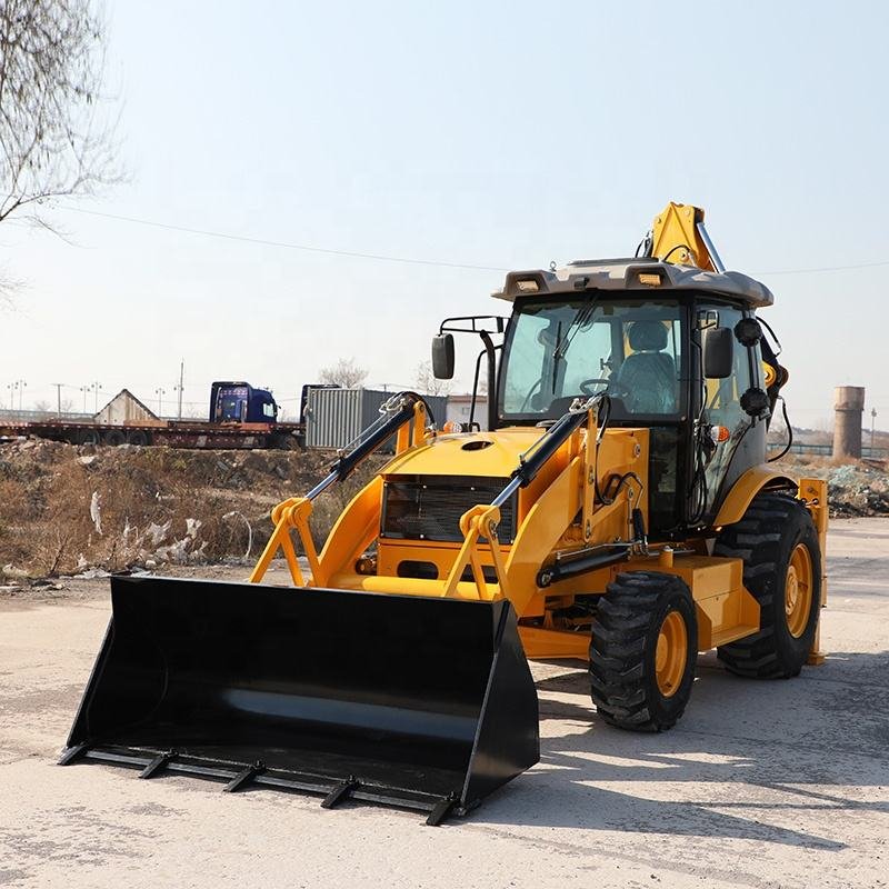 Direct from manufacturer 3CX 4x4 backhoe loader with powerful excavator bucket for heavy duty construction projects
