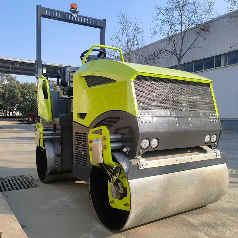 Direct from manufacturer 2 ton double drum vibratory road roller for asphalt and concrete compaction