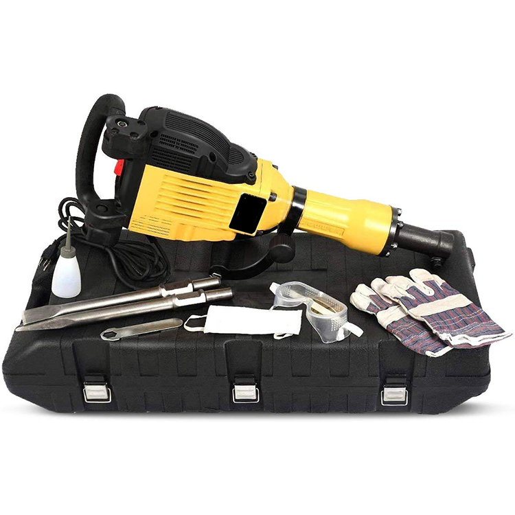 Direct from manufacturer 65mm 1700w electric demolition jack hammer professional portable power tool for drilling and chiseling