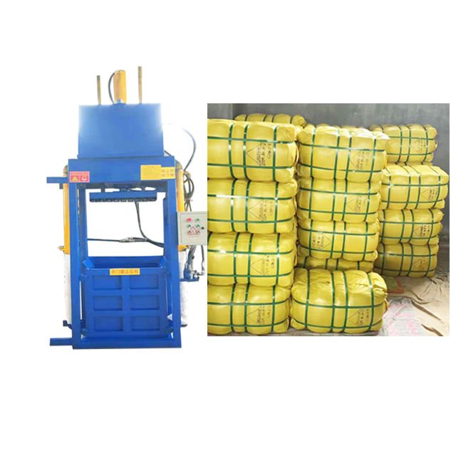 Direct from manufacturer 50 ton hydraulic clothing baling press machine for recycling business and home use