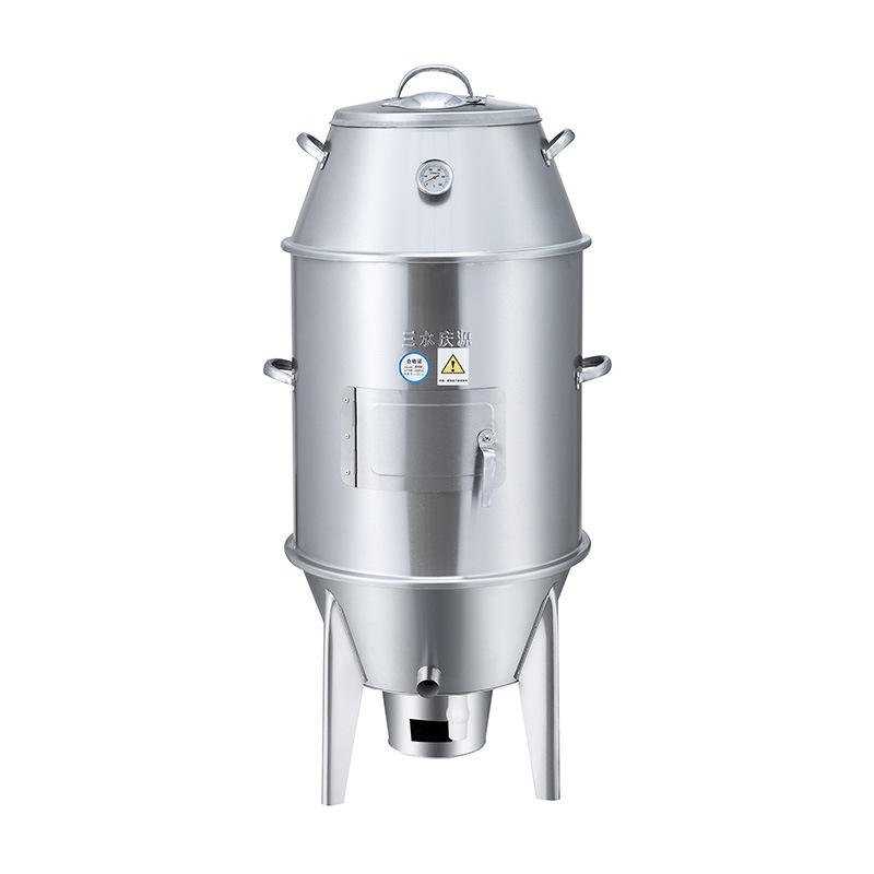Direct from manufacturer 50cm stainless steel roaster oven for Peking duck and pork with charcoal heat and dough mixer