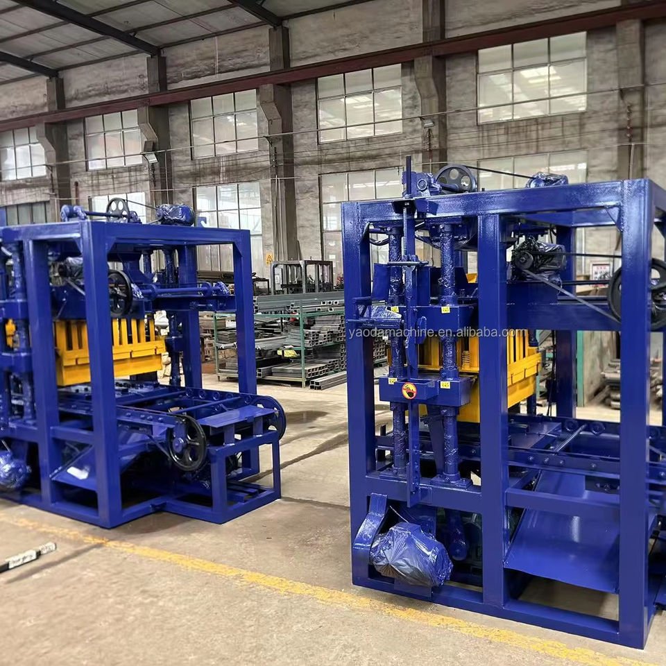 Direct from factory QTJ4-26D concrete block making machine for sale high quality brick molding equipment