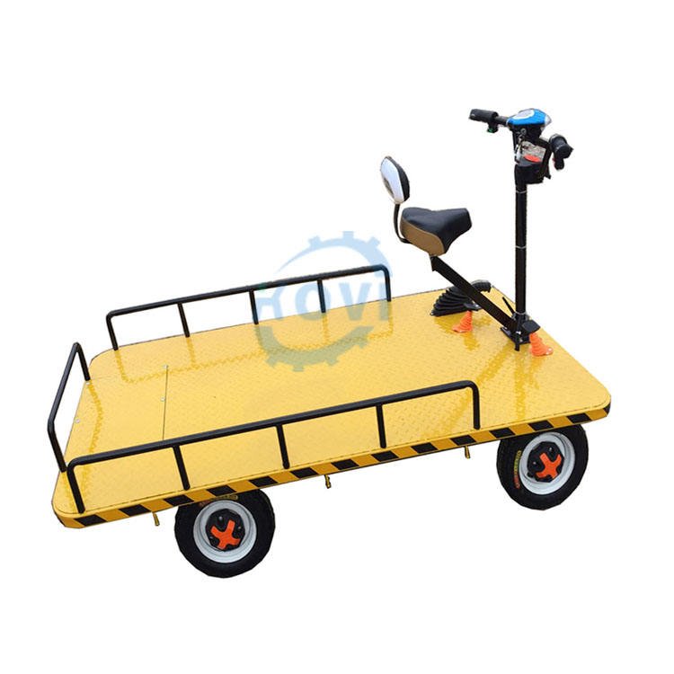Direct from manufacturer 3 wheel electric cargo tricycle wagon cart with battery platform trolley for heavy duty transport