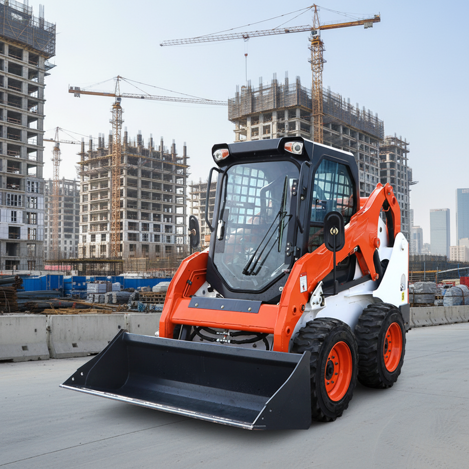 Direct from manufacturer 1 ton compact wheel loader with zero radius turning customizable colors and logos for tight spaces