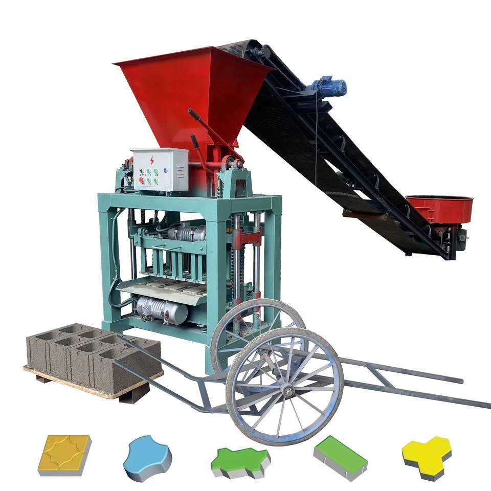 Direct from manufacturer semiautomatic cement brick making machine for durable construction blocks production line