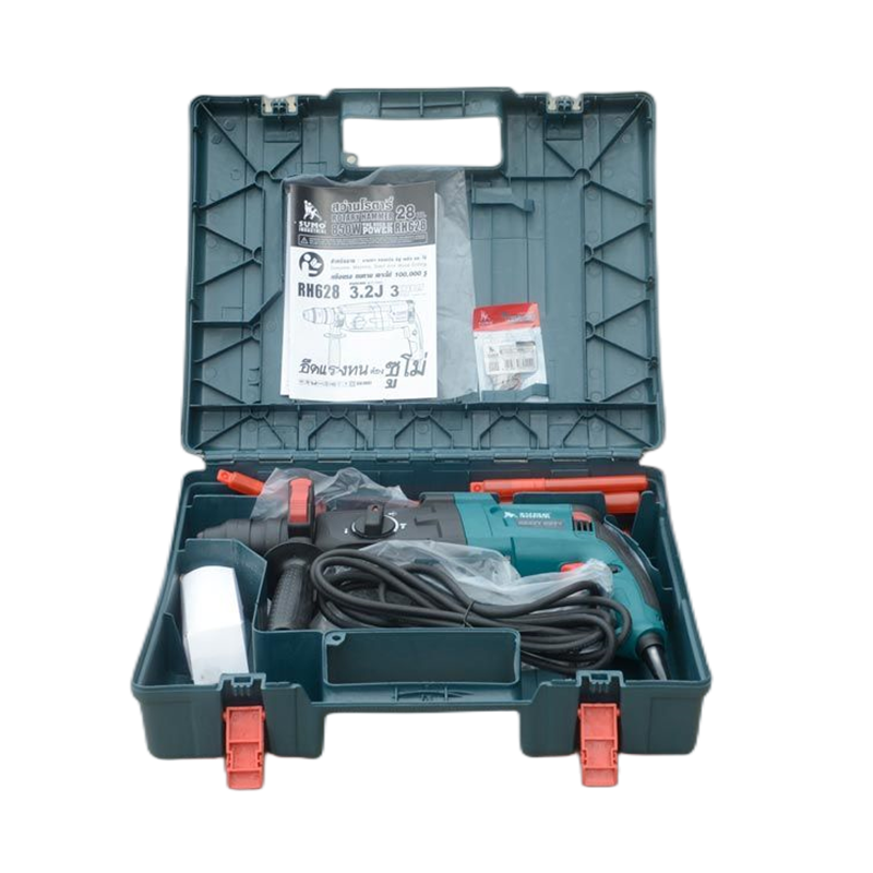 Direct from manufacturer SUMO RH628 electric rotary hammer drill machine with 628 watts power for heavy duty concrete drilling