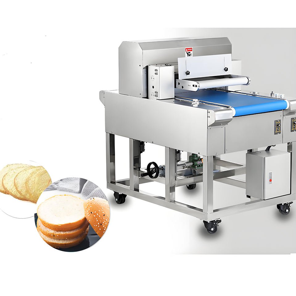 Direct from manufacturer 18 slice home bread slicing machine for fresh loaves with adjustable thickness settings
