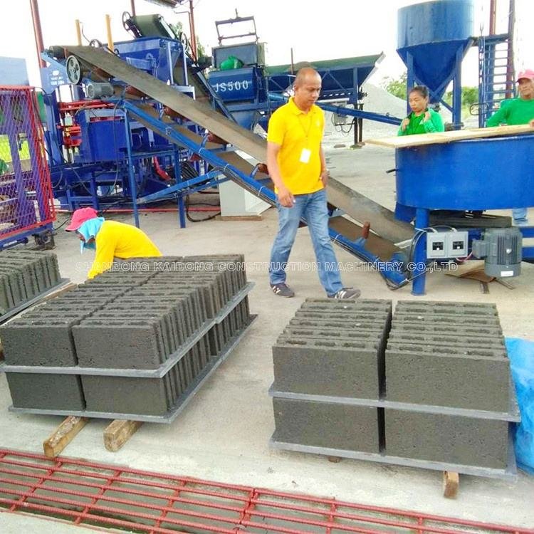Direct from manufacturer Kaidong 6-15 automatic concrete block making machine for efficient brick production and construction